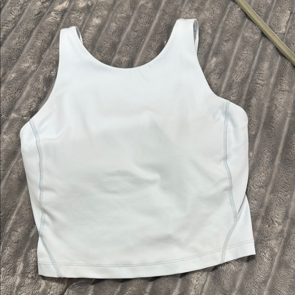 White Sleeveless Top